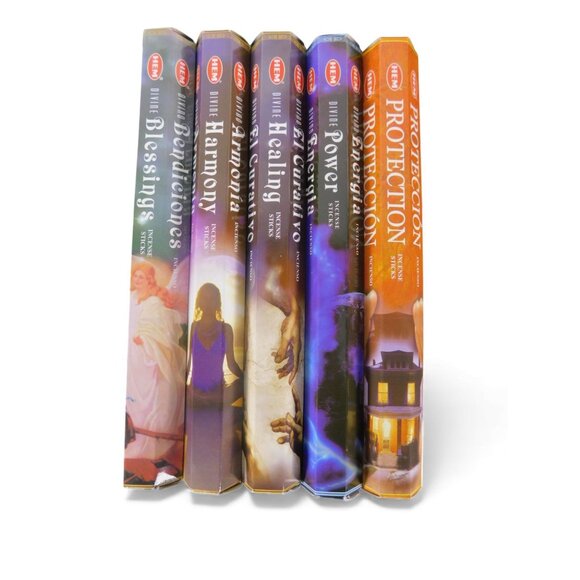 Witches’ Quest Divine Healing Incense Pack - 5 Sacred Scents 100 Sticks - New - Picture 1 of 6